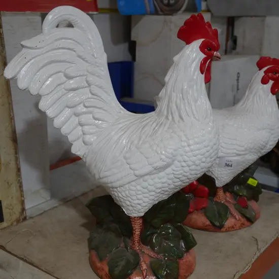 Cock and hen