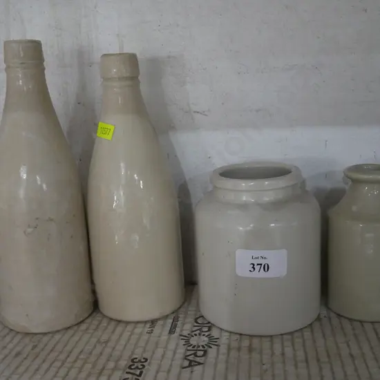 Pottery bottles etc