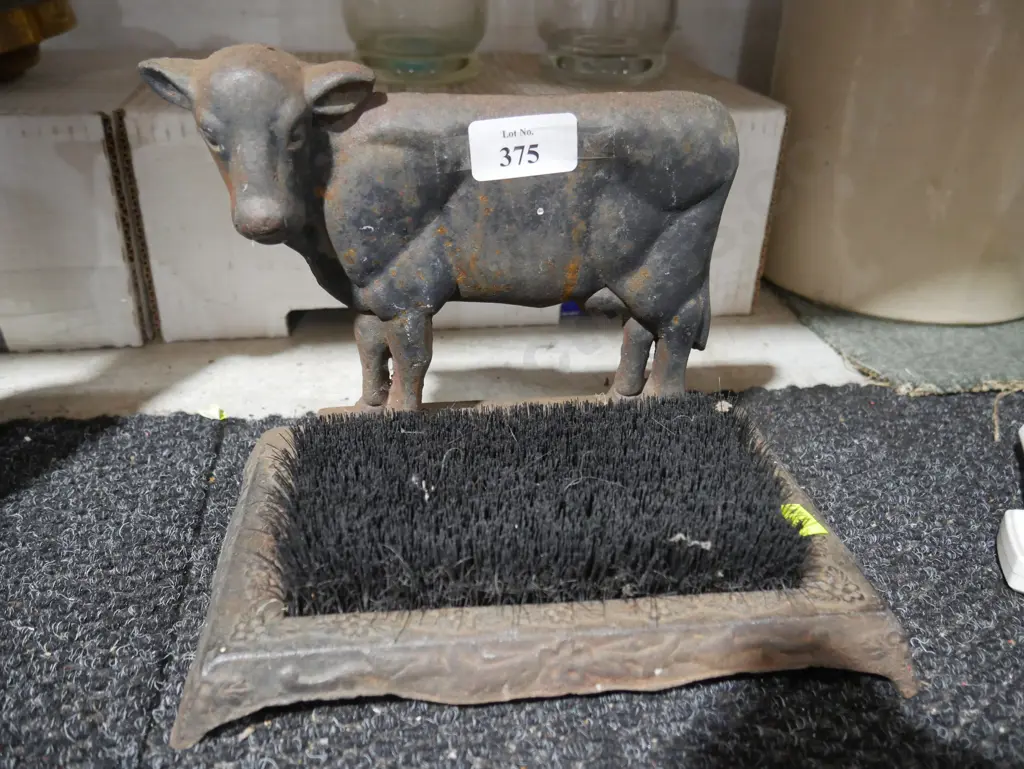 Cow boot scraper Image 1++