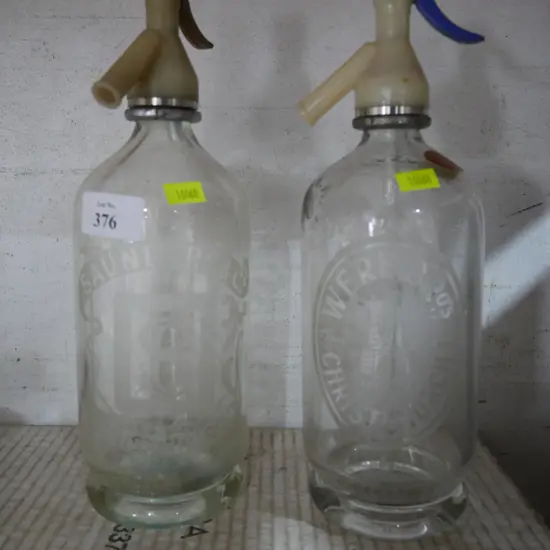 2 soda bottles