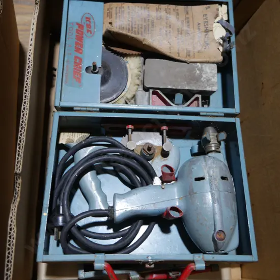 Vintage power drill etc