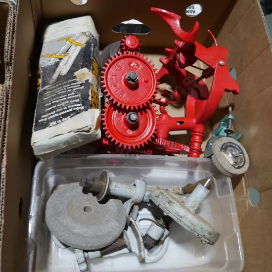 Sickle bar mower sharpener