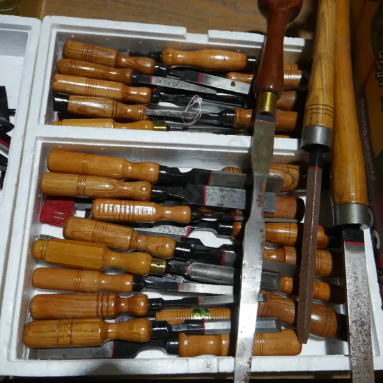 Assorted chisels