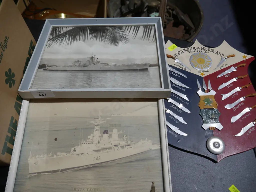 Weapons of Moroland Philippines display and 2 ship photos Image 1++