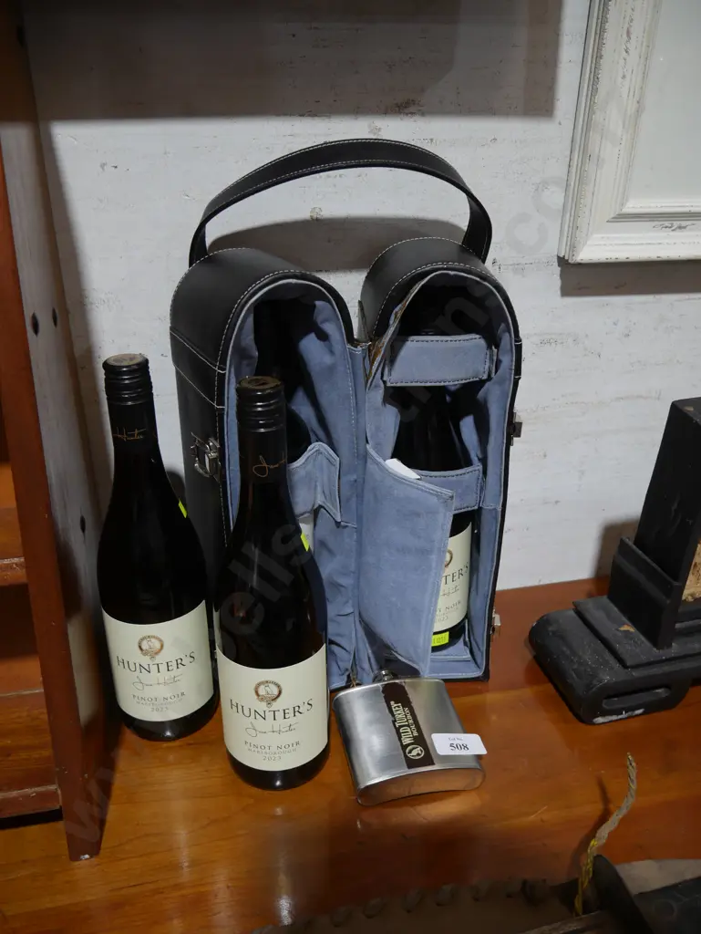 Hunters wine bottles, Wild Turkey flask Image 1++