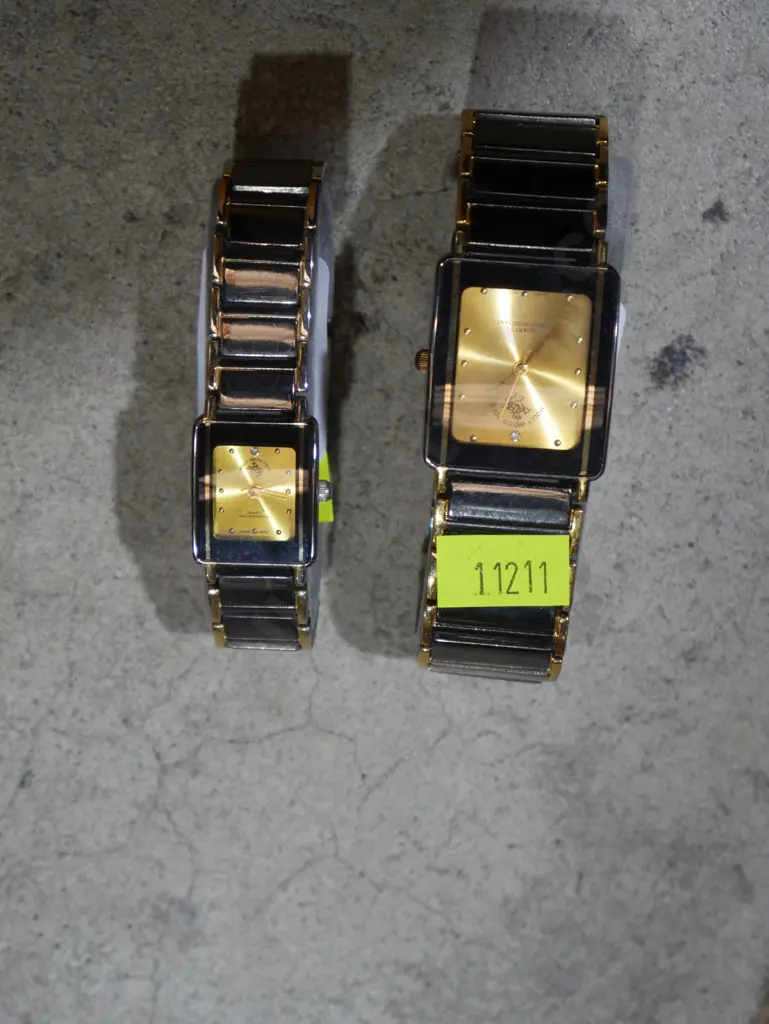 Matching Holly wood polo mens and ladies wrist watch Image 1++