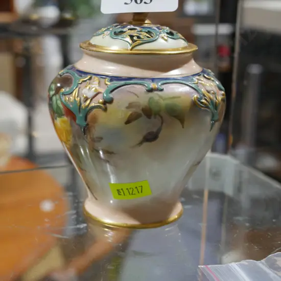 Royal Worcester lidded urn