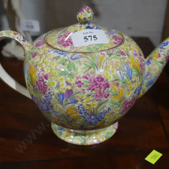Royal Winton all over floral teapot