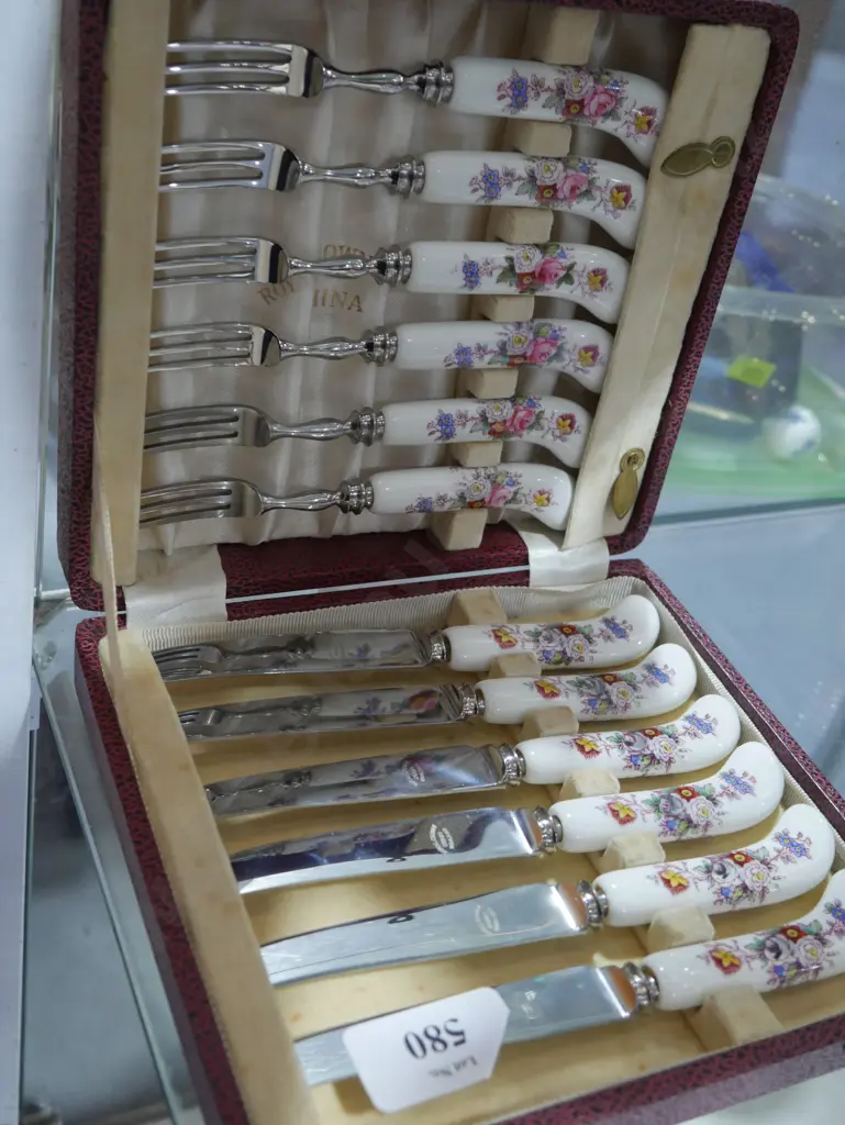 Royal Crown Derby knife and fork set Image 1++