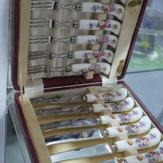 Royal Crown Derby knife and fork set