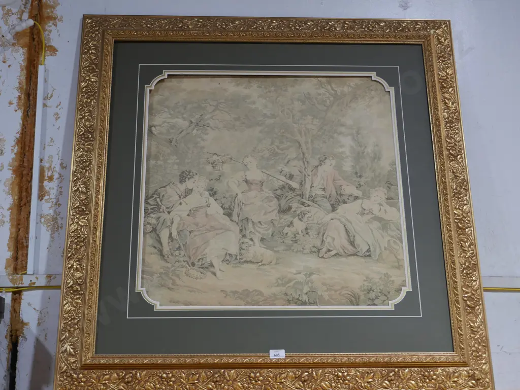 Large gilt frame tapestry Image 1++