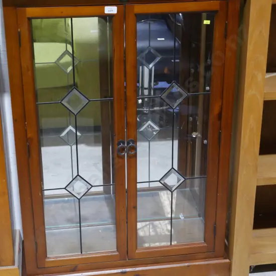 Leadlight display cabinet