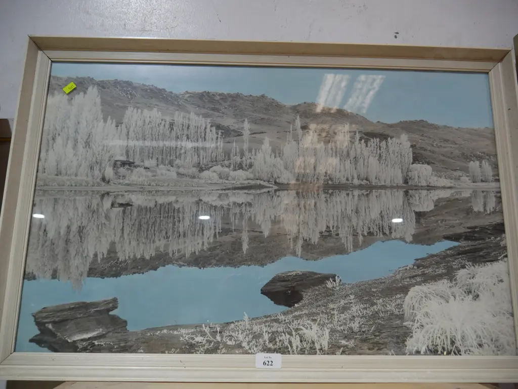 Framed photograph Manorburn dam Alexandra Image 1++