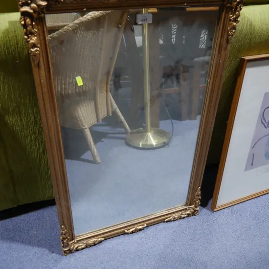 Gilt frame mirror