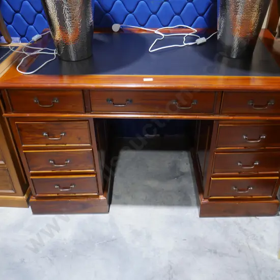 Leather top desk