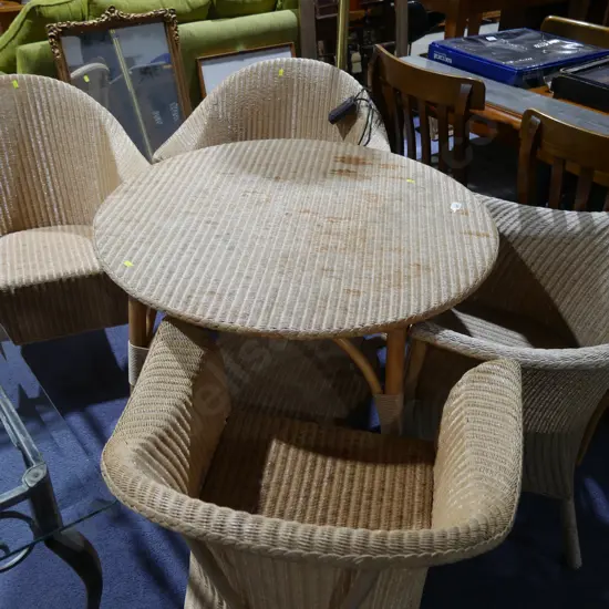 Lusty Lloyd loom table and four chairs