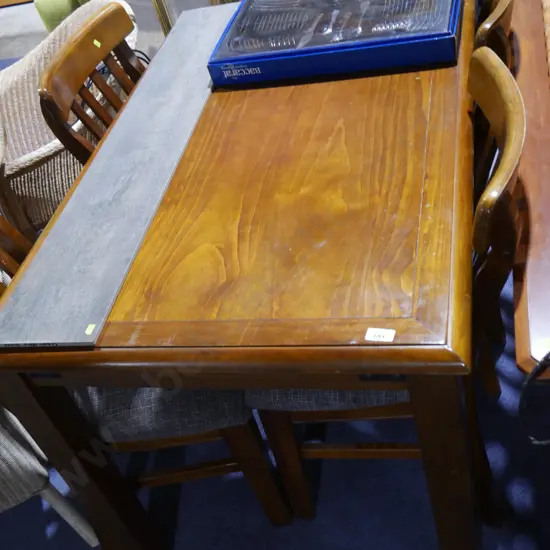 Dining table and four chairs