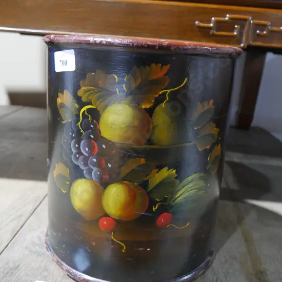 Wooden wastepaper basket