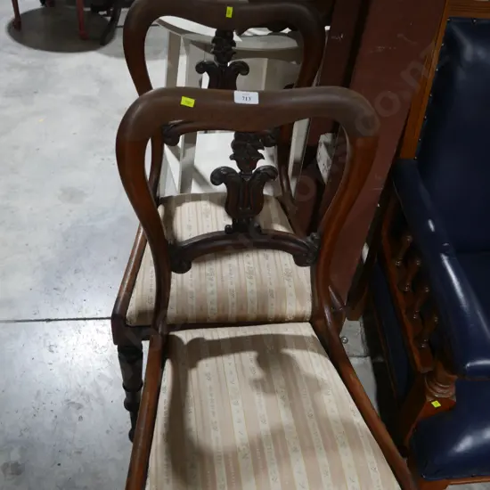2 Victorian dining chairs