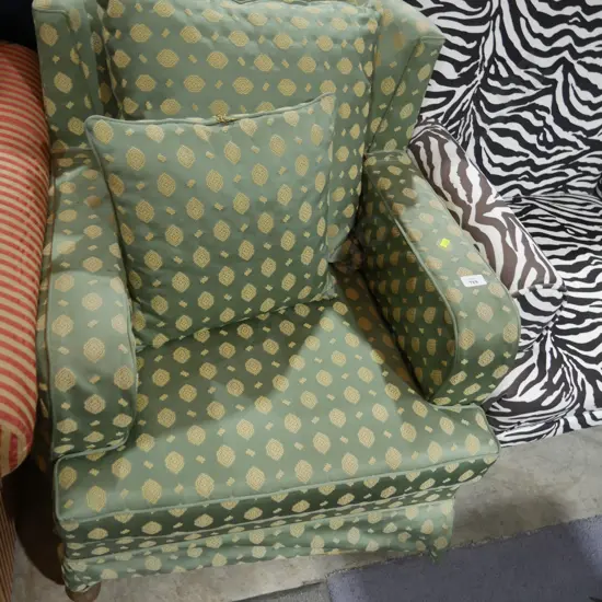 Green armchair