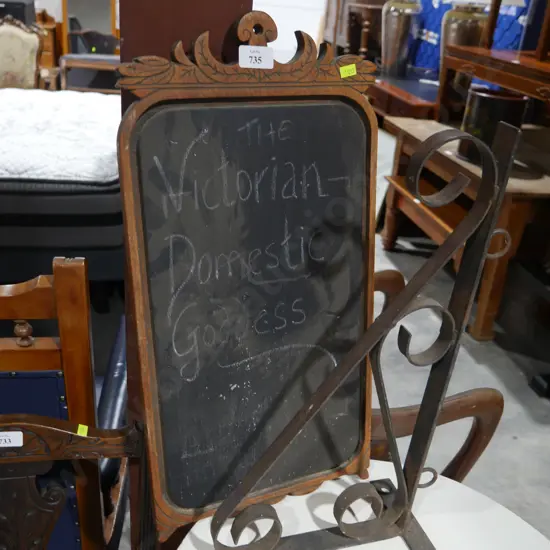 Blackboard and wall bracket