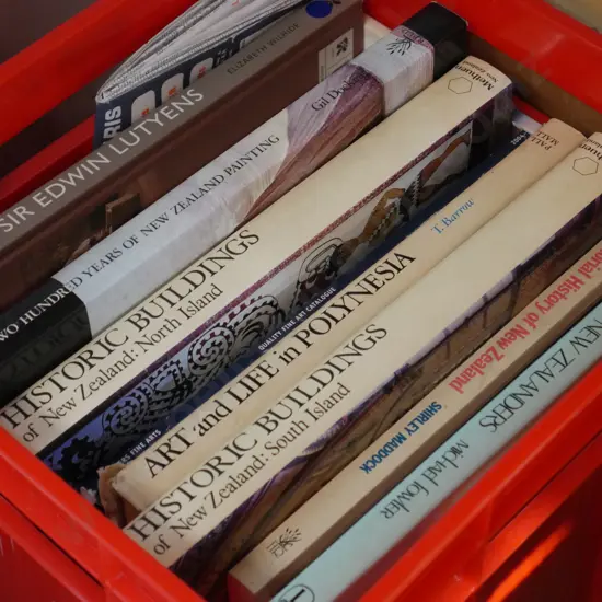 Crate of books