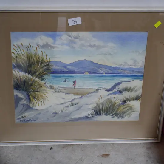 Framed Vea Roberts watercolour