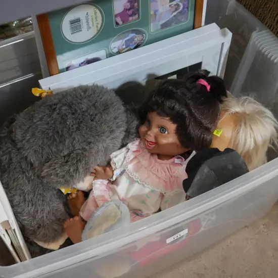 Soft toys, picture frames