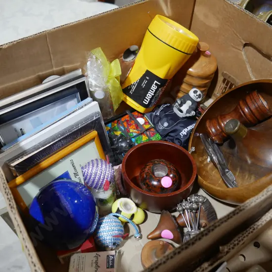 Picture frames, torch etc