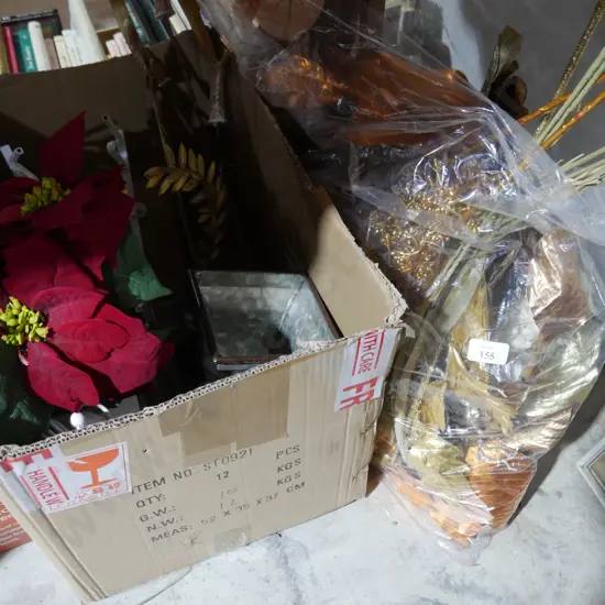 Decorative artificial flowers etc