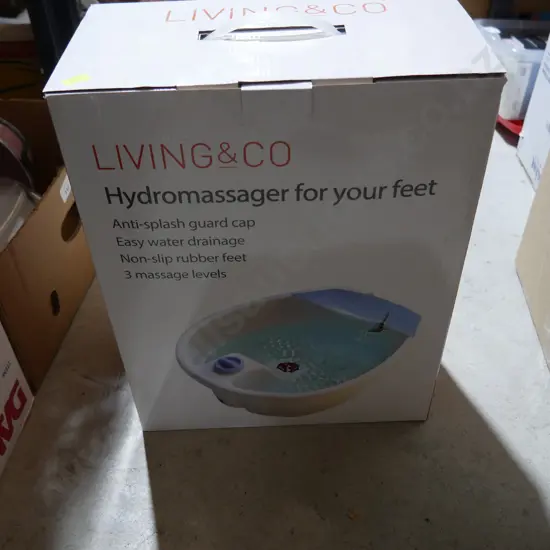 Boxed foot massager