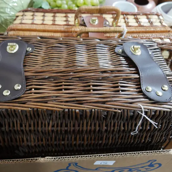 Two picnic baskets