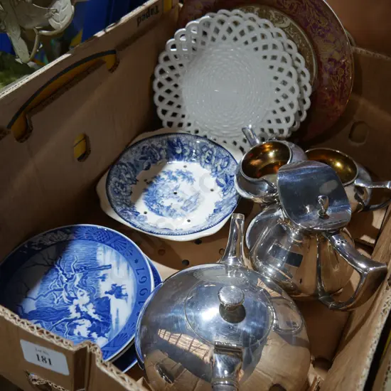 Vintage China, plated tea set