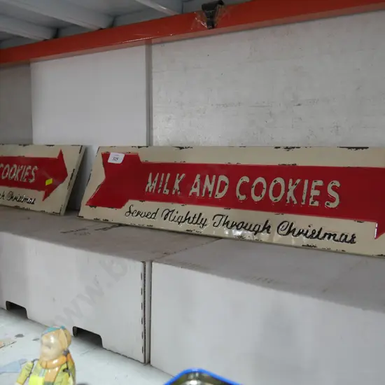 2 milk and cookies signs
