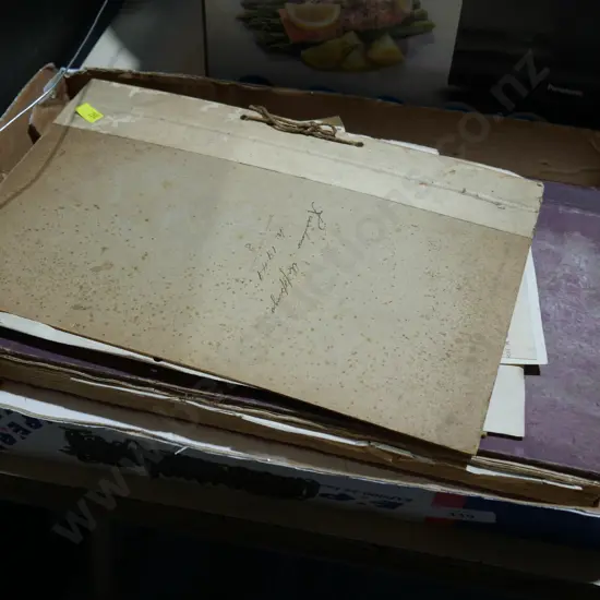 Old scrapbook and newspaper cuttings