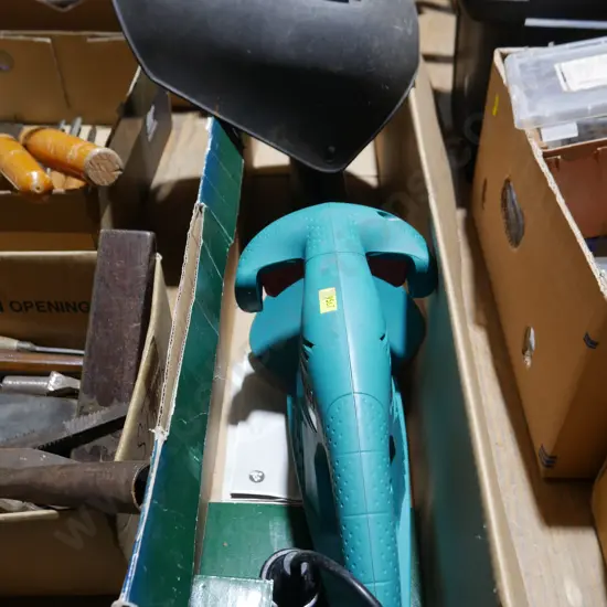 Hedge trimmer and welding mask