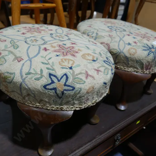 Pair of footstools