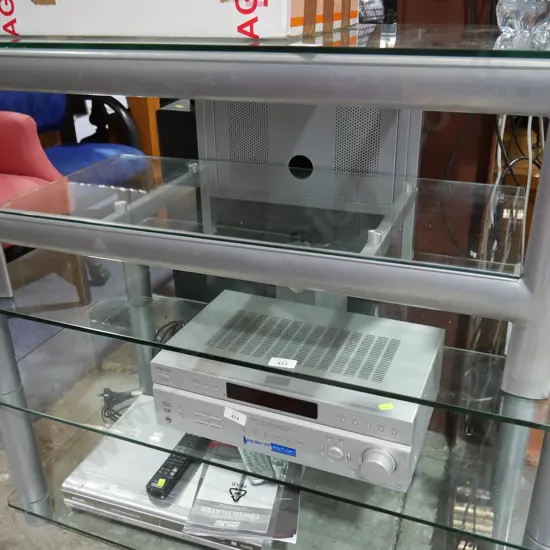 Glass top tv cabinet