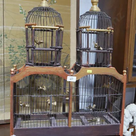Birds in birdcage