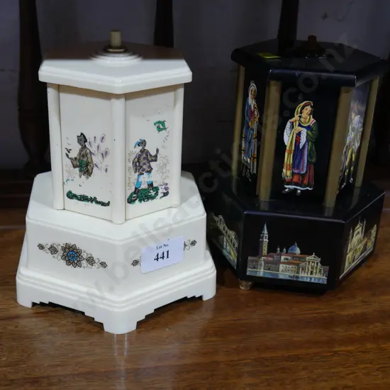 2 musical cigarette dispensers