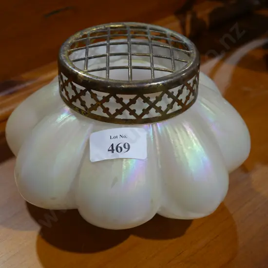 Iridescent glass vase