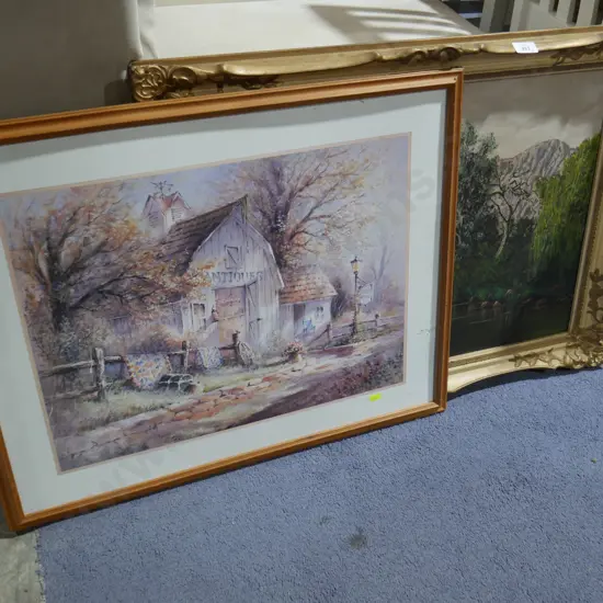 Two framed artworks