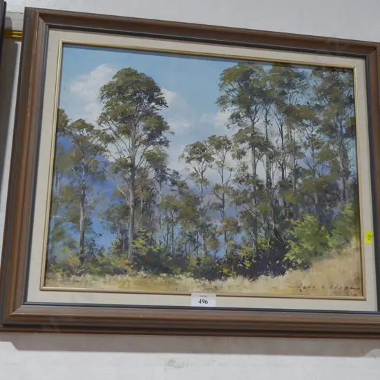 Framed Alan Cooke painting