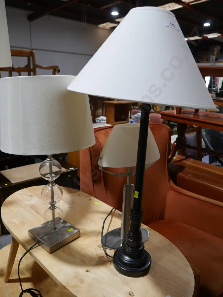 3 table lamps Image 1++