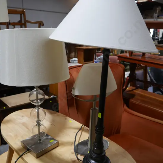 3 table lamps