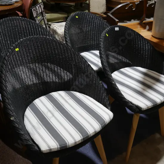 Set of 4 cane back chairs