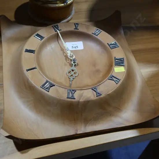 New Zealand rimu wall clock