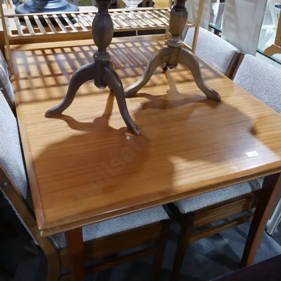 Extension dining table and four chairs