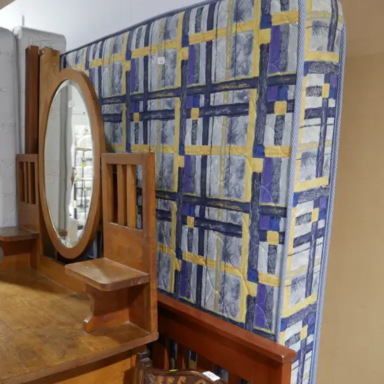 Queen size bed frame and mattress