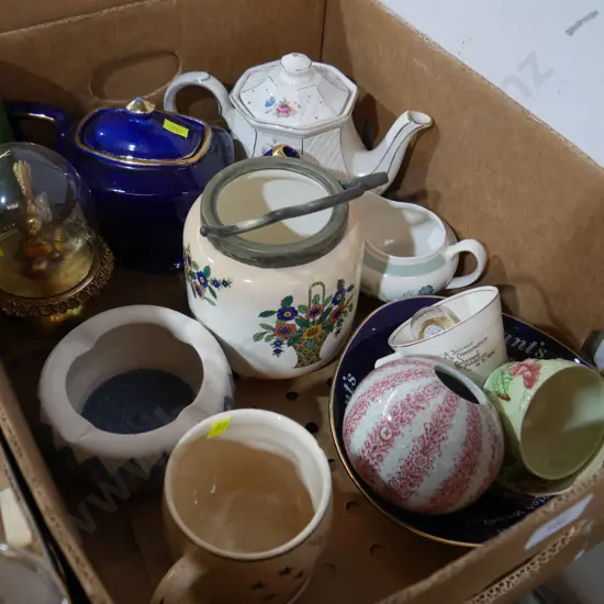 Teapots, pottery etc